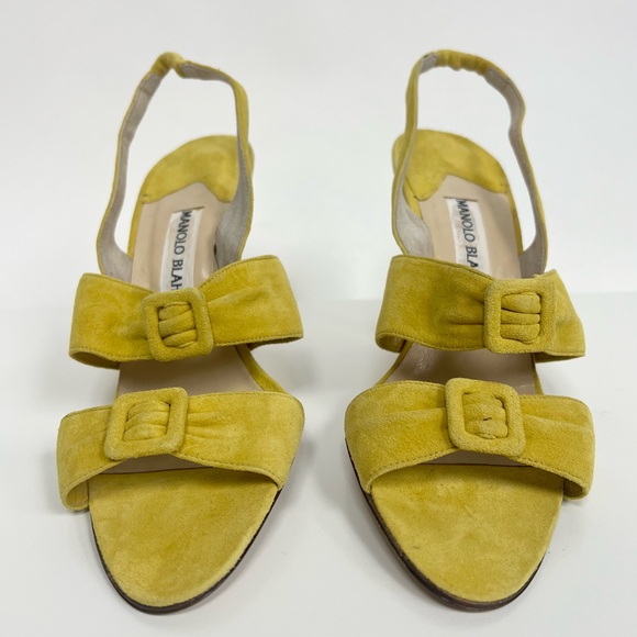 Manolo Blahnik Yellow Heels - Picture 11 of 11